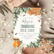 Orange Blossom Honey Bee Themed Birthday Party