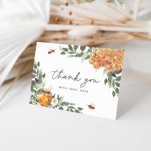 Orange Blossom Honeybee Dankeskarte (Von Creator hochgeladen)