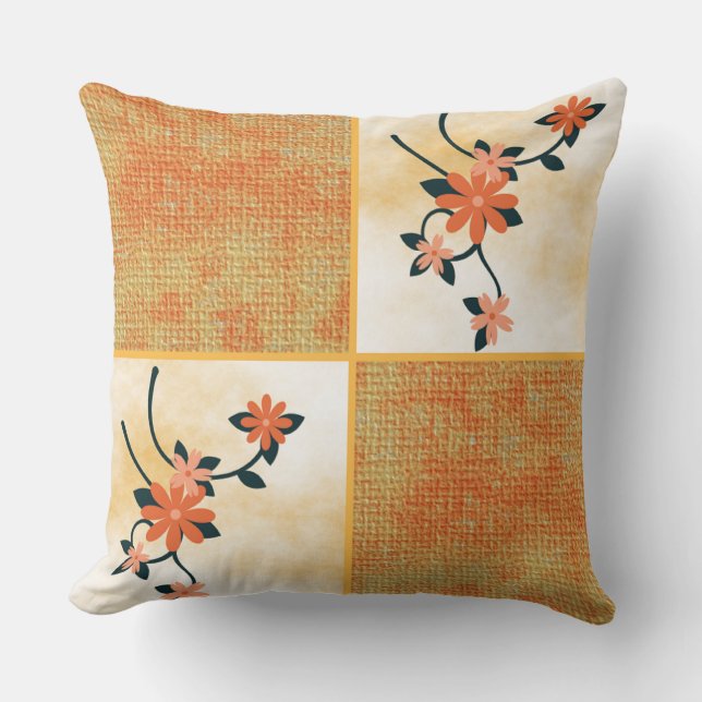 Orange Blossom Kissen (Vorderseite)
