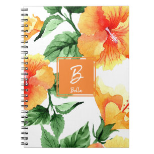 Orange-Blossom Monogramm Notizblock