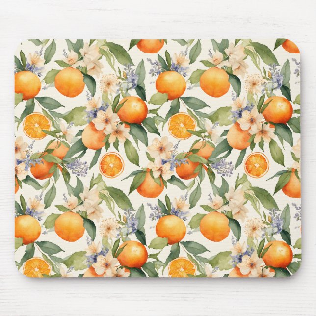 Orange Blossom Mouse Pad Mousepad (Vorne)