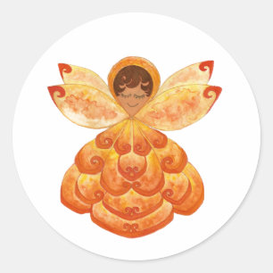 Orange Blossom Pixie Sticker