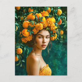 Orange Blossom Queen Feiertagspostkarte