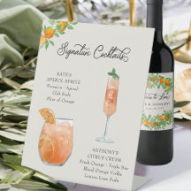 Orange Blossom Signature Cocktails Hochzeiten Bar