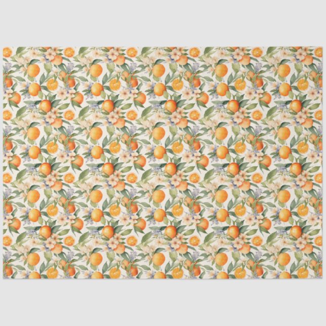 Orange Blossom Tissue Paper Seidenpapier (Vorderseite)