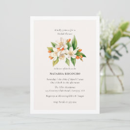 Orange Blossom und Jasmine-Brautparty Einladung