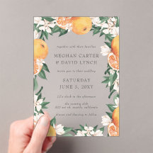 Orange Blossoms Citrus Botanical Wedding 