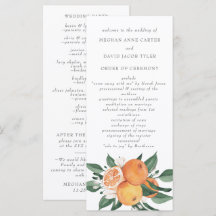 Orange Blossoms Citrus Botanical Wedding