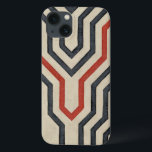 Orange & Blue Graphics Case-Mate iPhone Hülle<br><div class="desc">Grafische orange und blaue Linien durchqueren dieses Stück von Chariklia Zarris. Die orangefarbene Linie durchschneidet den Großteil der Arbeit,  während die Blues ein erkennbares Muster aufweisen. Kaufe deine noch heute!</div>