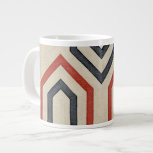 Orange & Blue Graphics Jumbo-Tasse