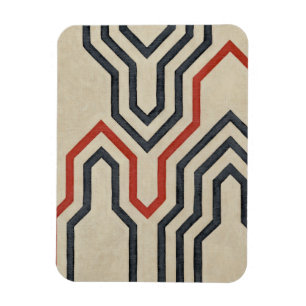 Orange & Blue Graphics Magnet