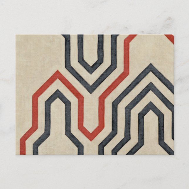 Orange & Blue Graphics Postkarte (Vorderseite)