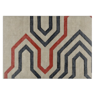 Orange & Blue Graphics Schneidebrett