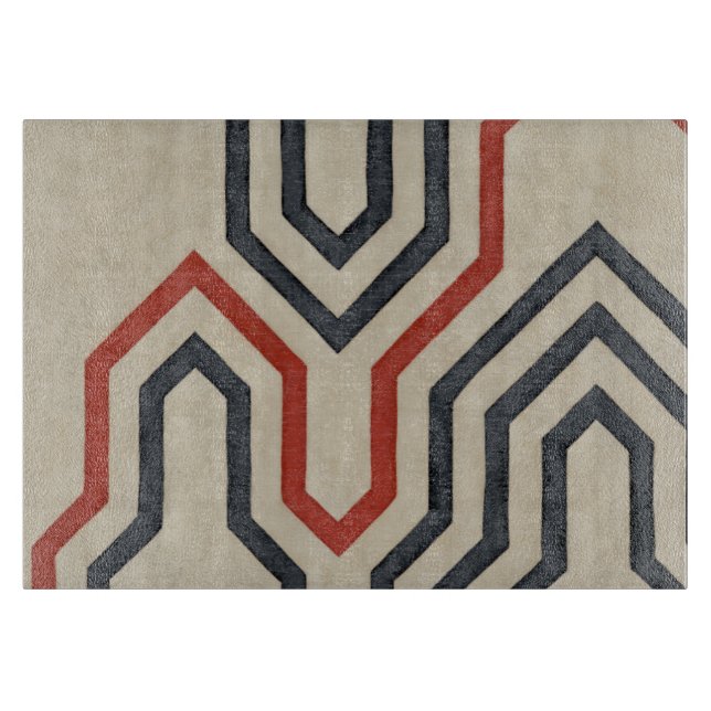 Orange & Blue Graphics Schneidebrett (Vorderseite)