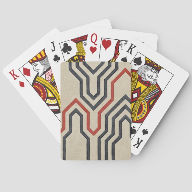 Orange & Blue Graphics Spielkarten (Rückseite)