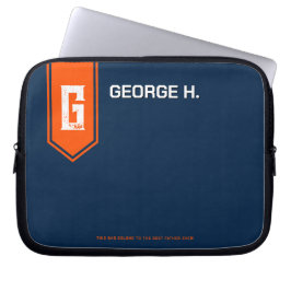 Orange Blue Laptop Case for Man