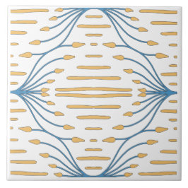 Orange Blue Pink Abstrakt mediterran Fliese