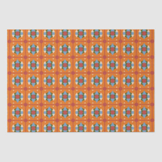 Orange Blue Seidenpapier