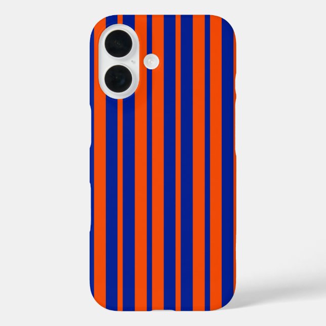 Orange Blue Stilelemente Design Streifen Case-Mate iPhone Hülle (Rückseite)