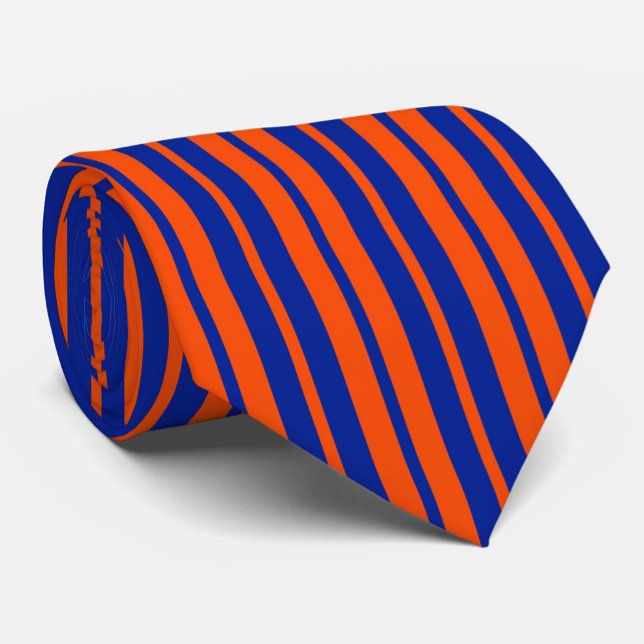 Orange Blue Stilelemente Design Streifen Krawatte (Von Creator hochgeladen)