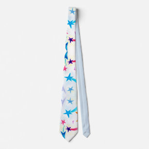 Orange & Blue Stripes Krawatte