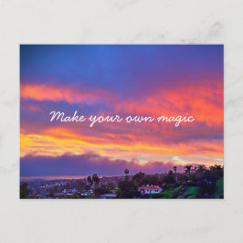 Orange Blue Sunset Fotografy macht Ihren eigenen Z Postkarte