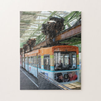 Orange Blue Wuppertal Floating Train Puzzle