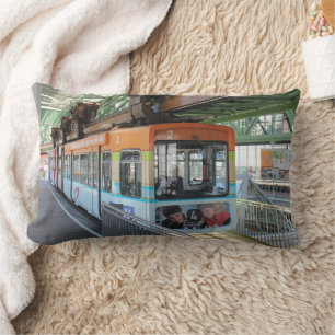 Orange Blue Wuppertal Schwebebahn Lendenkissen