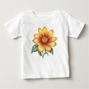 Orange Blume Baby T-shirt