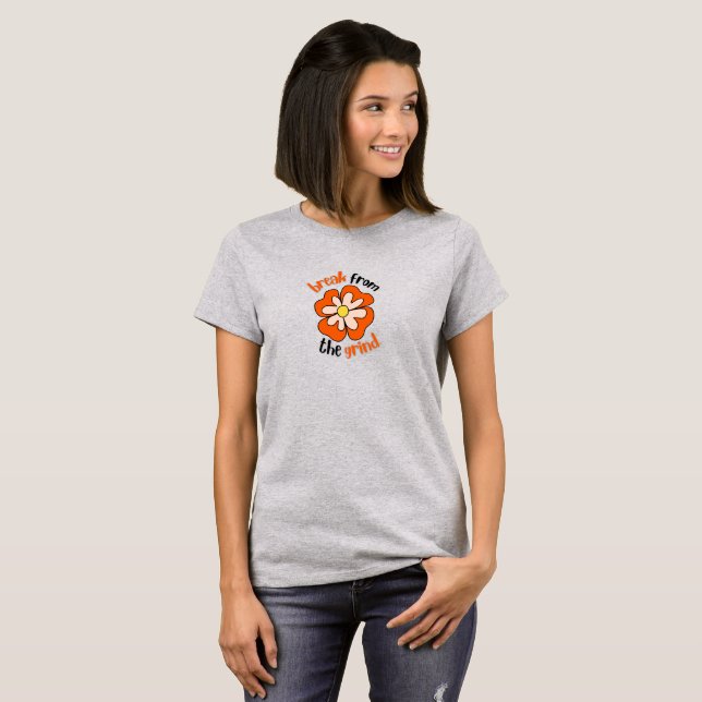 Orange Blume BFTG T - Shirt (Vorne ganz)