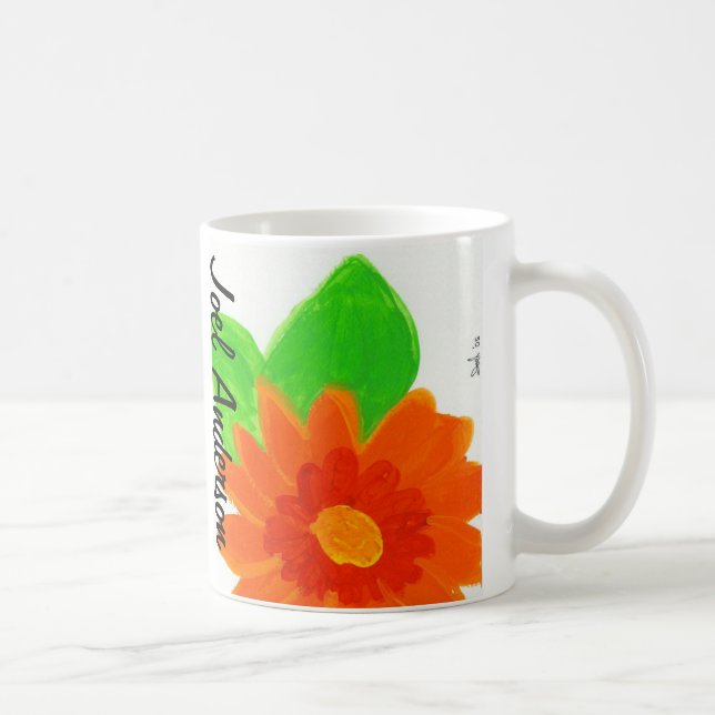 Orange Blume durch Joel Anderson Tasse (Rechts)