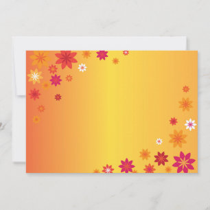 Orange Blume Einladung