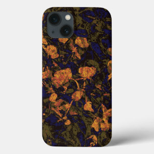 Orange Blume gegen Blatttarnungsmuster Case-Mate iPhone Hülle