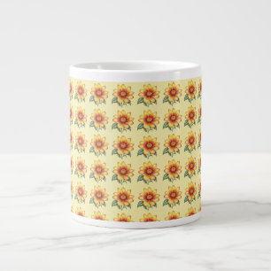 Orange Blume Jumbo-Tasse