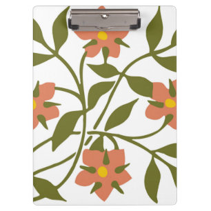 ORANGE-BLUME KLEMMBRETT