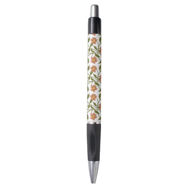ORANGE-BLUME KUGELSCHREIBER (Vorderseite Vertikal)
