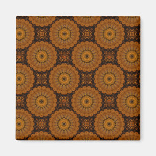 Orange Blume Magnet