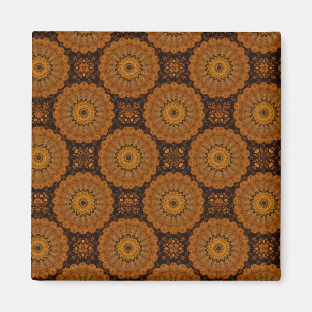 Orange Blume Magnet (Vorne)