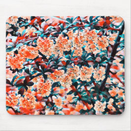 Orange Blume Mousepad