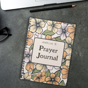 Orange Blume Name Gebet Journal Notizblock