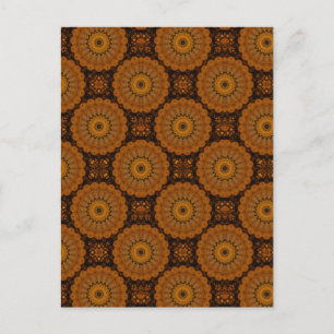 Orange Blume Postkarte