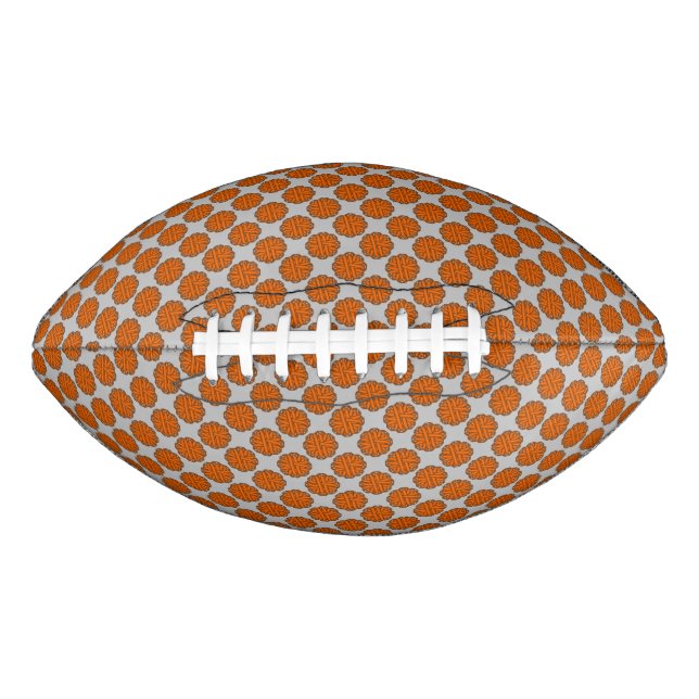 Orange Blume Ribbon Football (Vorderseite)