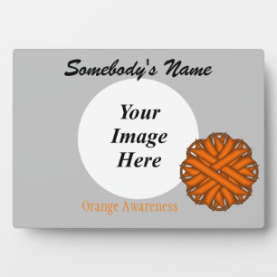 Orange Blume Ribbon Template von Kenneth Yoncich Fotoplatte