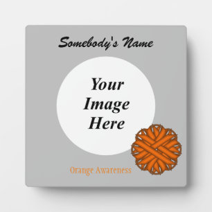 Orange Blume Ribbon Template von Kenneth Yoncich Fotoplatte