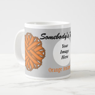 Orange Blume Ribbon Template von Kenneth Yoncich Jumbo-Tasse