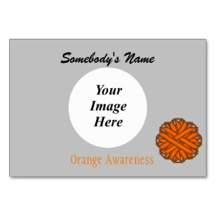 Orange Blume Ribbon Template von Kenneth Yoncich Tischnummer