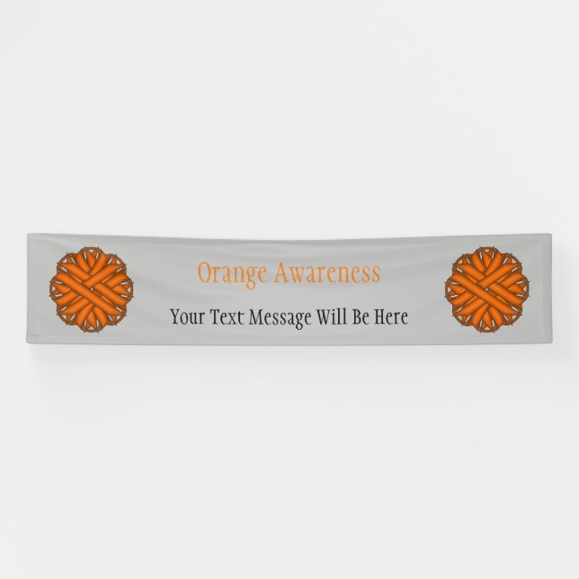 Orange Blume Ribbon von Kenneth Yoncich Banner (Horizontal)