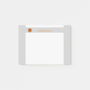 Orange Blume Ribbon von Kenneth Yoncich Post-it Klebezettel