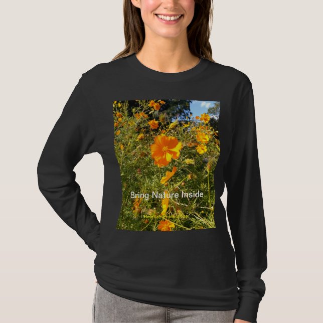 Orange Blume T - Shirt (Vorderseite)