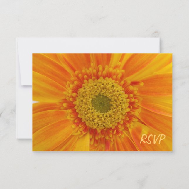 Orange Blume UAWG Einladung (Vorderseite)